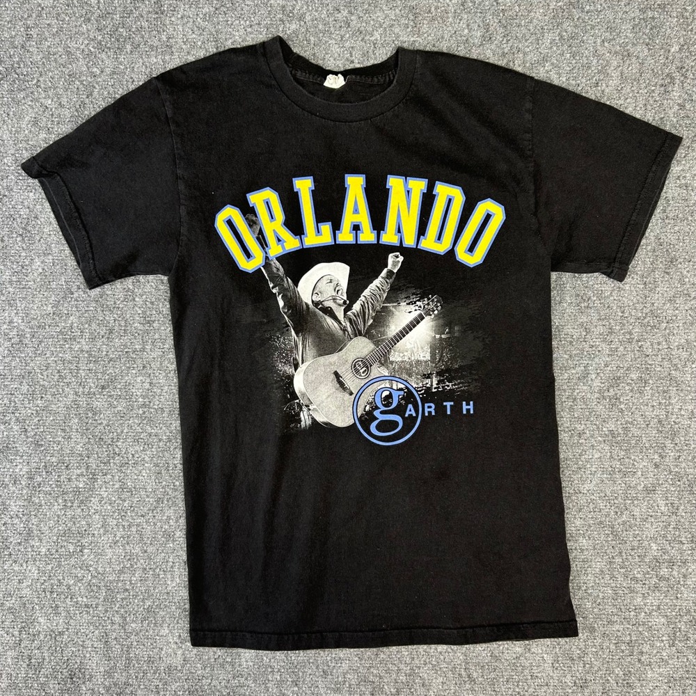 Garth Brooks Stadium Tour Orlando T-Shirt Mens Small Black Country Music Concert